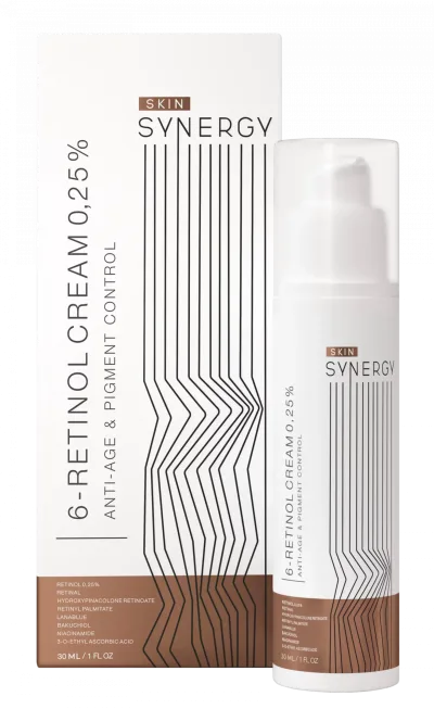 SKIN SYNERGY 6-RETINOL CREAM 0,25%, 30ml.