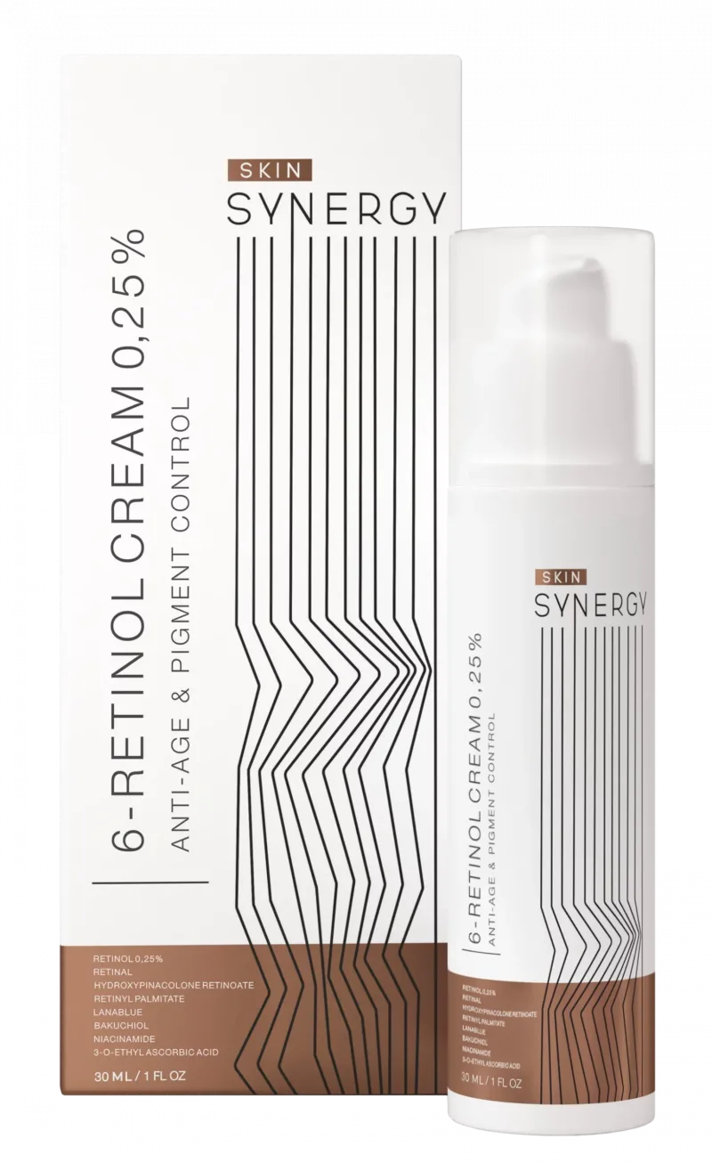 SKIN SYNERGY 6-RETINOL CREAM 0,25%, 30ml.