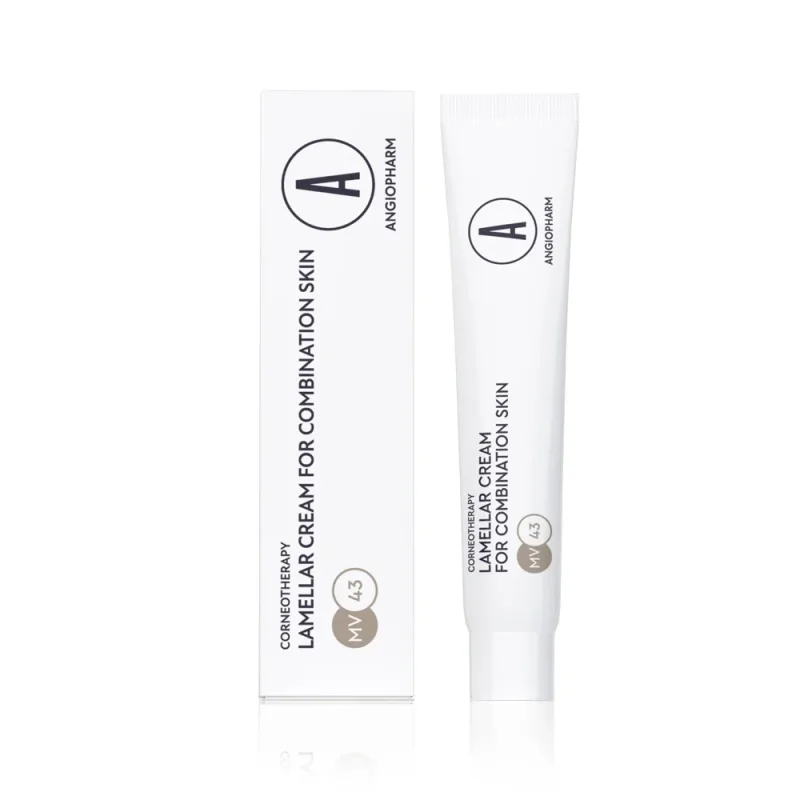 ANGIOPHARM LAMELLAR CREAM FOR COMBINATION SKIN, 50ml/7 ml