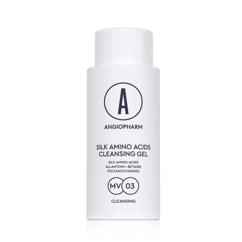 ANGIOPHARM SILK AMINO ACIDS CLEANSING GEL, 50ml/150ml/200ml/400ml
