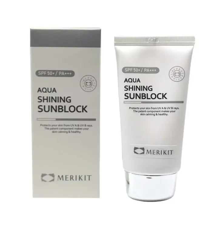 AQUA SHINING SUN BLOCK SPF50+, 60ml.