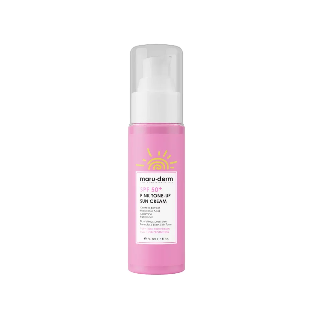 SPF50+ PINK TONE-UP SUN CREAM, 50ml.