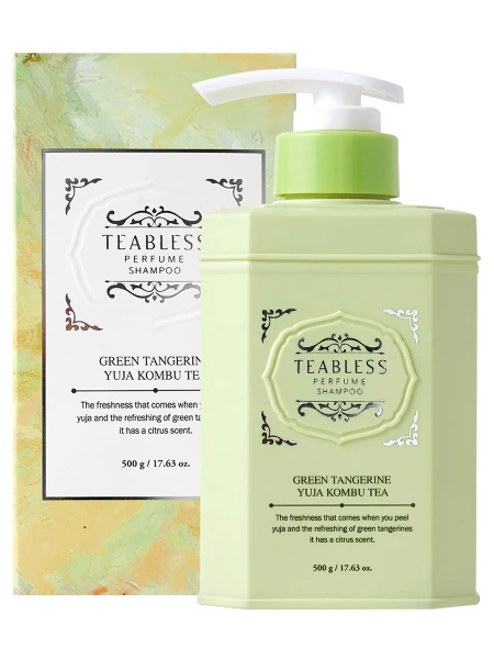 GREEN TANGERINE YUJA KOMBU TEA PERFUME SHAMPOO, 500g.