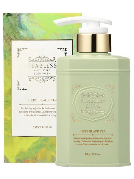 HERB BLACK TEA ANTIQUE BODY WASH, 500g.