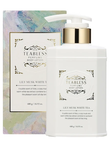 LILY MUSK WHITE TEA PERFUME BODY LOTION, 480g.